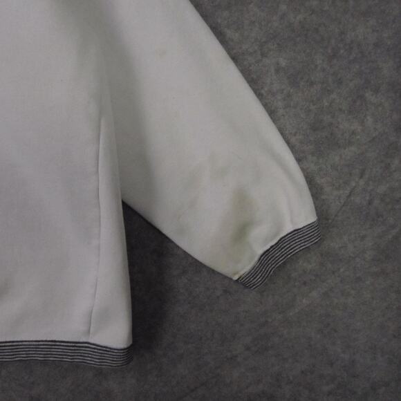 Vintage Energie dj currants Sweatshirt Womens Small White Graphic Crewneck 80s - Picture 10 of 12